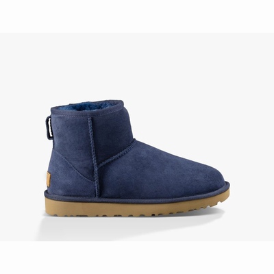 Botas UGG Classic Mini II Mulher Azul Marinho | PT-FGHMY